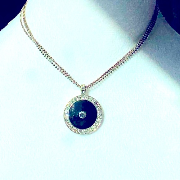 Cookie Lee Jewelry - 🐼 3 Chain Genuine Crystal Pendant Necklace by Cookie Lee